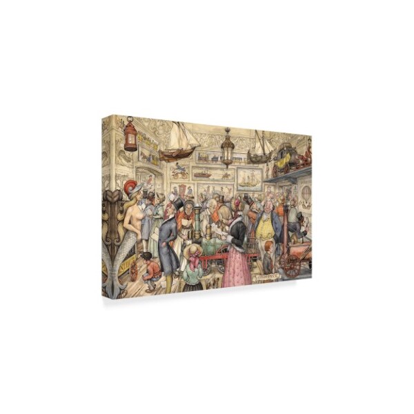 Anton Pieck 'A Busy Store' Canvas Art,12x19